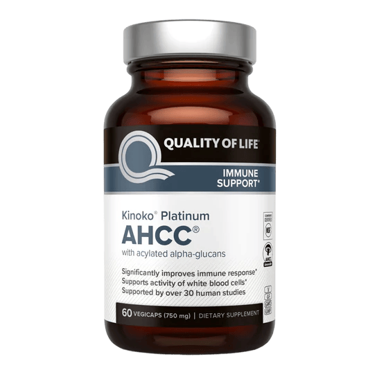 AHCC Kinoko Platinum bottle
